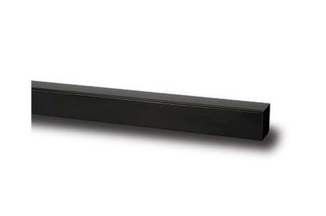 Product image for 65mm Square Downpipe Black 4m