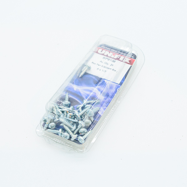 Product image for OJ Unifix Self Tapping Panhead Screw 1/2inch X 6mm (pack Of 28)