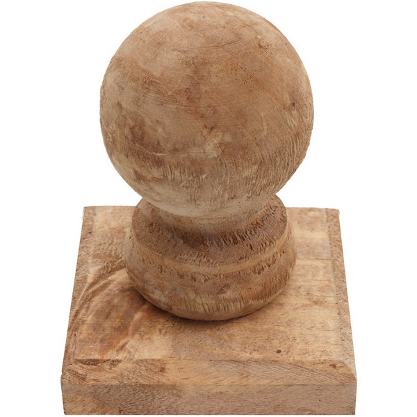 Product image for Ball Finial Post Cap Brown