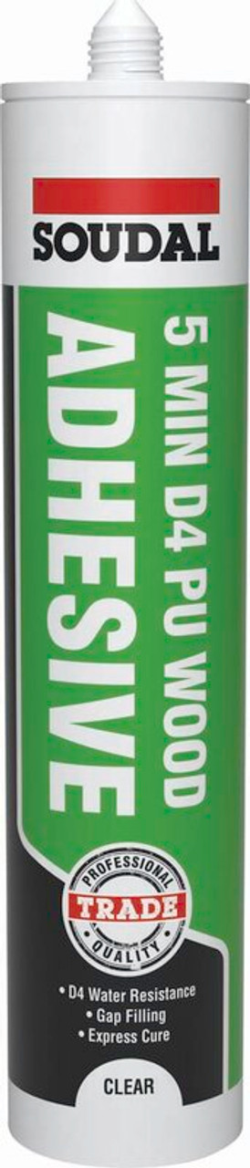 Product image for Soudal 290ml 5 Minute D4 Wood Adhesive Gel 134051