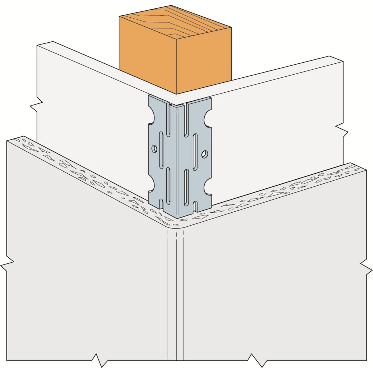 Product image for Simpson Strong-tie Thin Coat Angle Bead 3m X 25mm