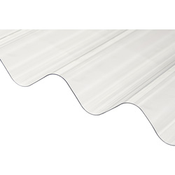 Product image for PVC Corrugated Sheet Clear 2.5m x 950mm 2.5m x 950mm