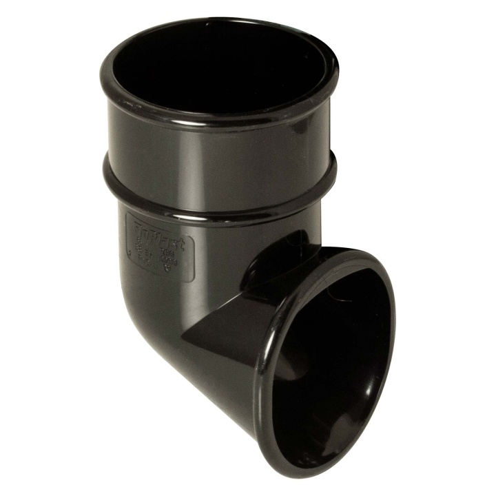 Product image for FloPlast Black 68mm Round Downpipe Shoe