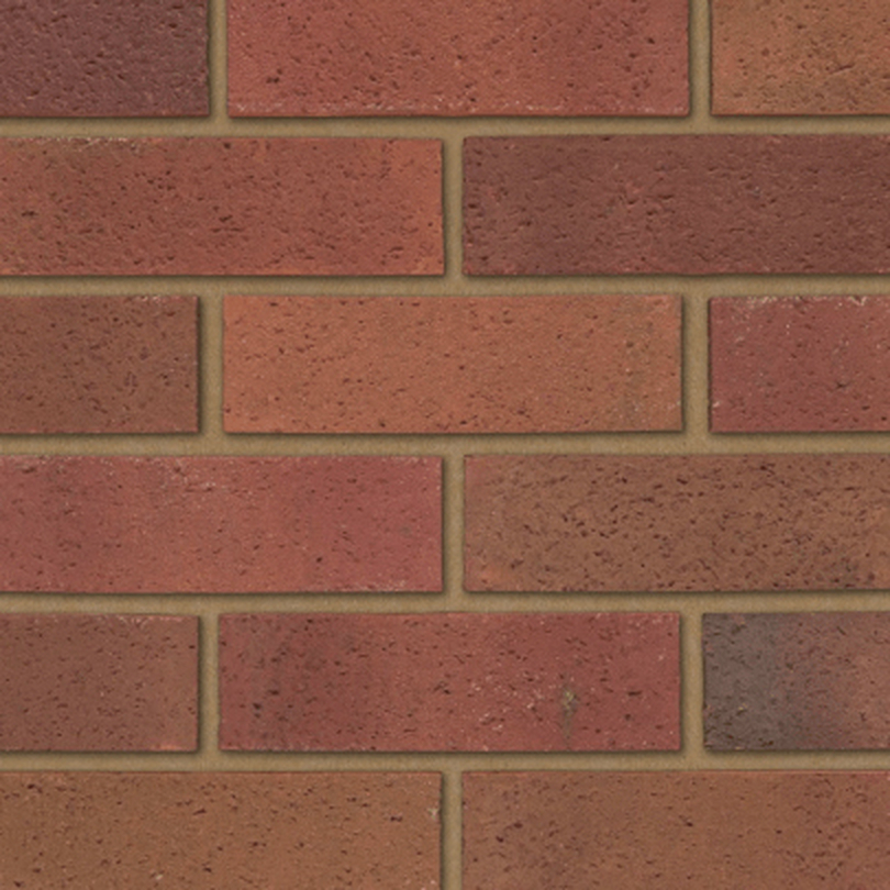 Product image for Ibstock Tradesman Sandfaced Red Multi Facing Brick 65mm | Pack of 400