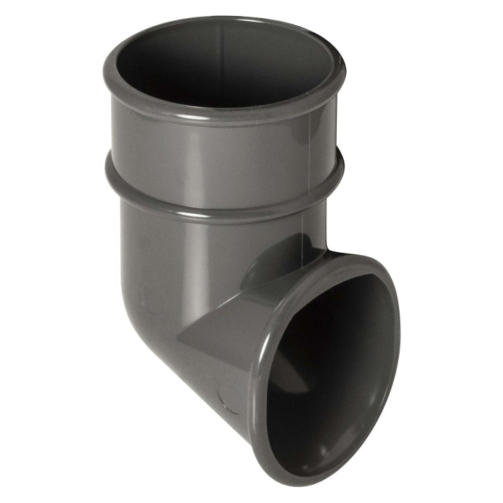 Product image for FloPlast Anthracite Grey 68mm Round Downpipe Shoe
