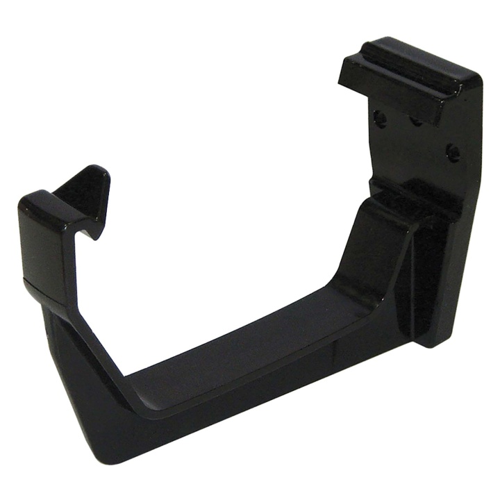 Product image for FloPlast Black 114mm Square Line Gutter Fascia Bracket