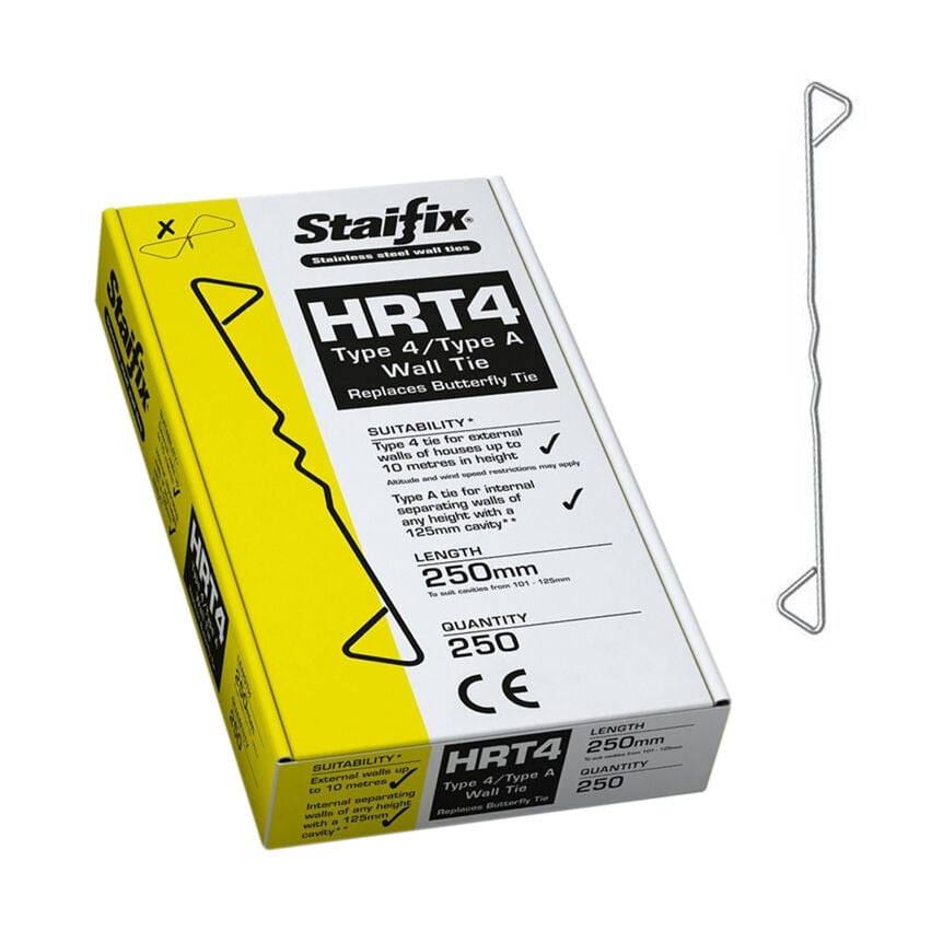 Product image for Staifix HRT4 Wall Tie 250mm 250pk