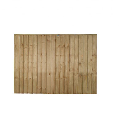 Product image for Forest Garden 6ft x 4ft (1.83m x 1.23m) Pressure Treated Vertical Board Fence Panel - Pack of 3