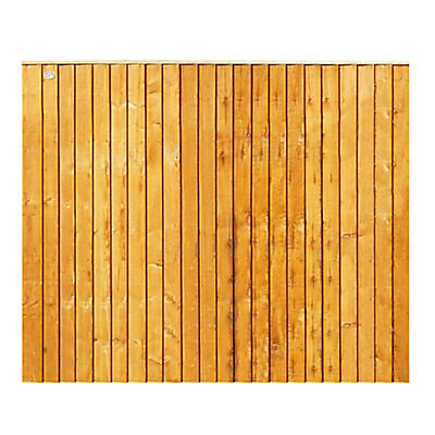 Product image for Grange Traditional lap Vertical slat 5ft Wooden Fence panel (W)1.83m (H)1.5m, Pack of 5