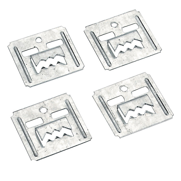 Product image for Simpson Natural Steel Cladding clip, Pack of 100