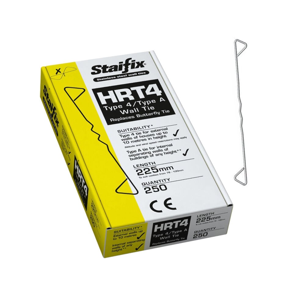 Product image for Staifix HRT4 Wall Tie 225mm 250pk
