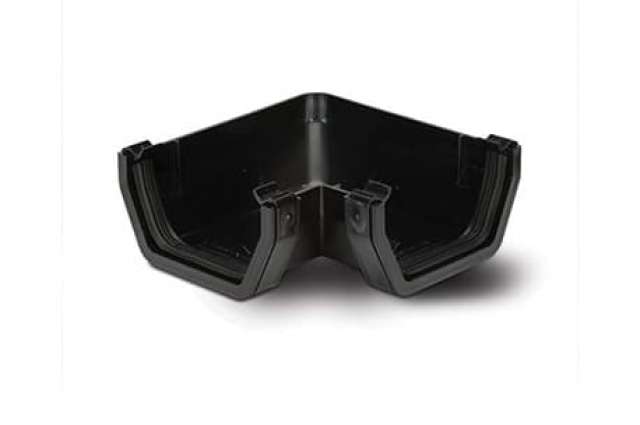 Product image for Square Gutter 90° Angle Black 112mm