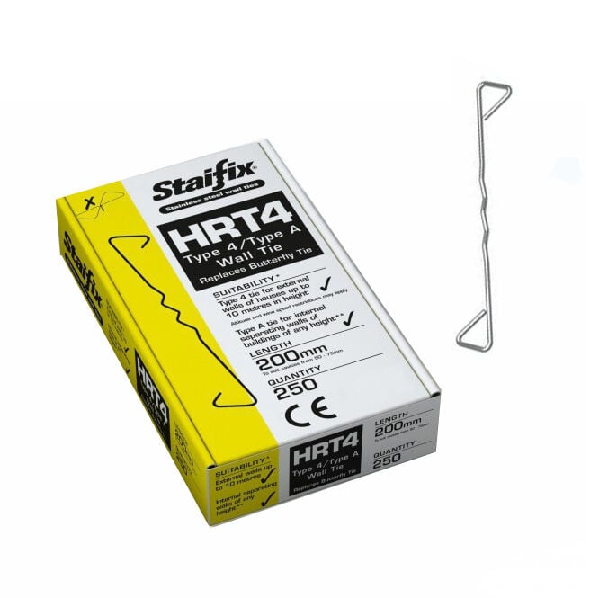 Product image for Staifix HRT4 Wall Tie 200mm 250pk