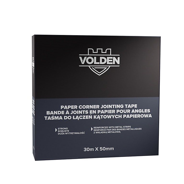 Product image for Volden Construction tapes Beige Jointing Reinforced corner jointing tape (L)30m (W)50mm