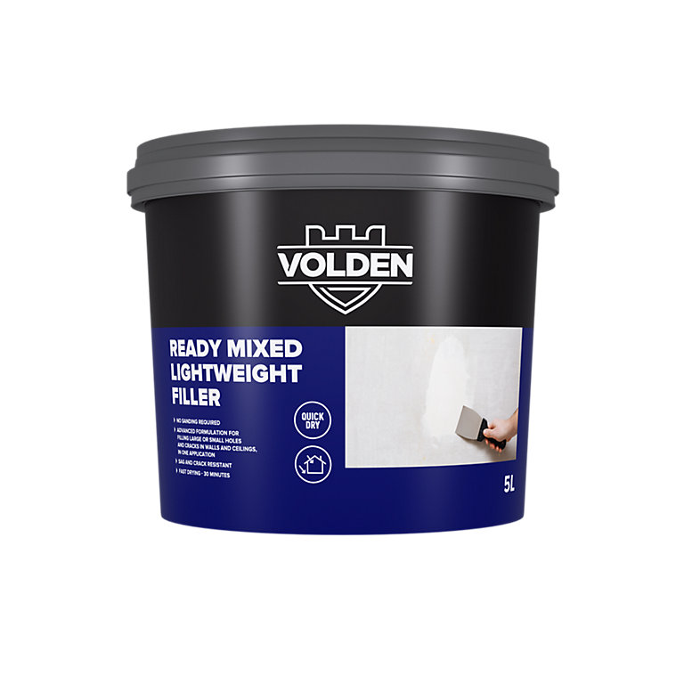 Product image for Volden White Paste Ready to use Multi-purpose Filler, 5L 1.8kg