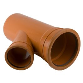 Image of Brett Martin B7101 160mm x 110mm Double Socket Unequal Junction 45 Degrees