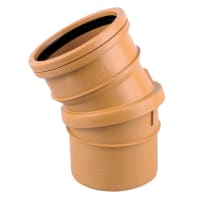Product image for Wavin OsmaDrain Adjustable Bend Single Socket 110mm Brown