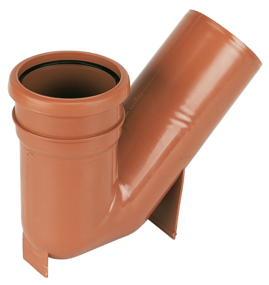 Product image for FloPlast Push-Fit 45° Single Socket Universal Gully Trap 110mm