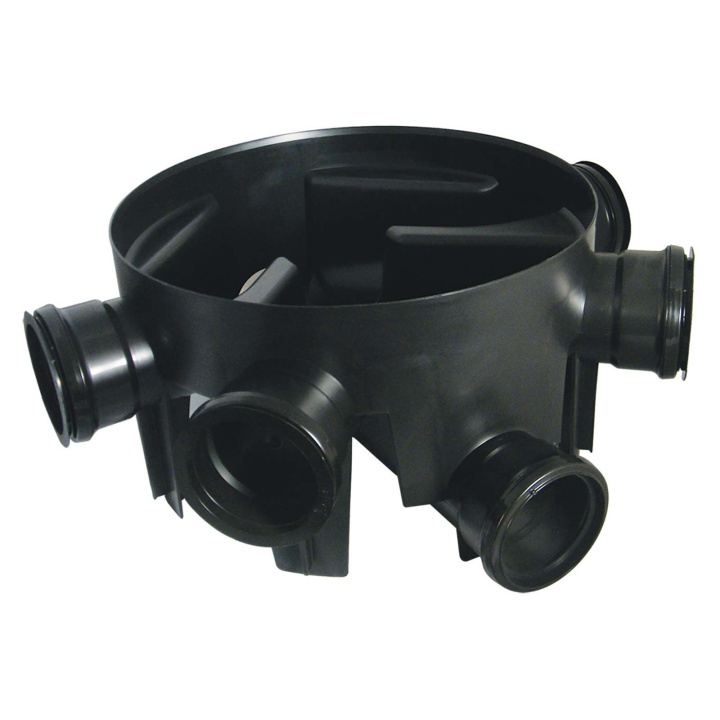 Product image for FloPlast Underground 450mm Chamber Base with 5 Fixed Inlets