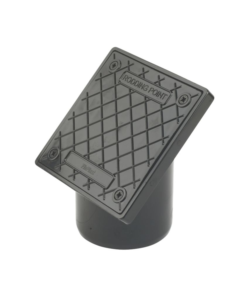 Product image for FloPlast Push-Fit Plain-End 45° Square Rodding Point (Spigot) 110mm