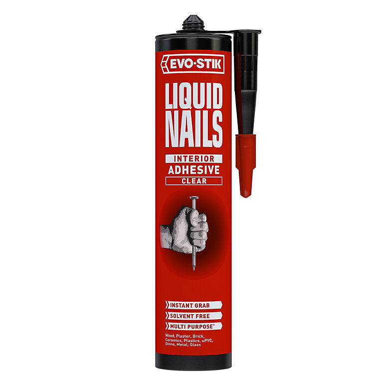 Product image for Bostik Evo-Stik Solvent-free White Grab adhesive 310ml 0.31kg