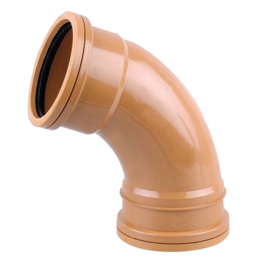Product image for OsmaDrain Double Socket Short Radius Bend 67.5° 110mm 4D562