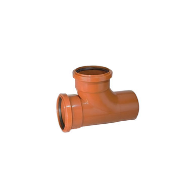 Product image for Polypipe U/G Drain, 160mm, Double Socket, Equal Junction, 87 Deg