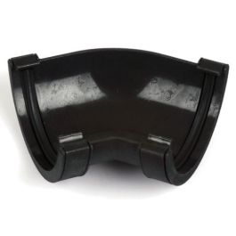 Image of Brett Martin BR49CI 112mm PVC Cast Iron 135 Degree Gutter Angle Black