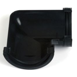 Image of Brett Martin BR48CI 112mm PVC Cast Iron 90 Degree Gutter Angle Black
