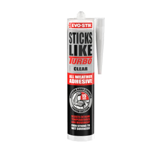 Product image for Evo-Stik Sticks Like Turbo Clear Adhesive - 290ml