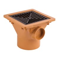 Product image for Wavin OsmaDrain Solvent Socket Plain Hopper 110mm Brown