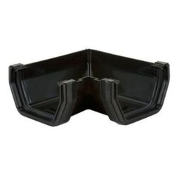 Product image for Brett Martin BR059B 114mm Square Gutter 135 Degree Angle Black