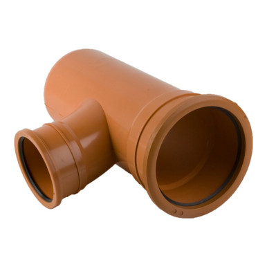 Image of Brett Martin Underground 160mm x 110mm Double Socket Branch, 87.5 Deg