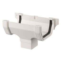 Product image for Brett Martin 114mm PVC Square Running Gutter Outlet White