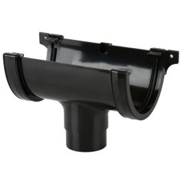 Product image for Brett Martin BR075B 115mm Gutter Running Outlet Black