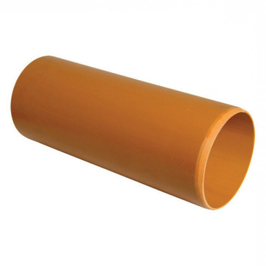 Image of Floplast D043 110mm Underground Drain Pipe, Pe, 3m