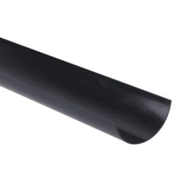 Image of Brett Martin BR042B 112mm x 4m Round Gutter Black