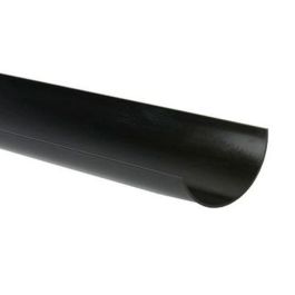 Image of Brett Martin BR041B 112mm x 2m PVC Roundstyle Gutter Black