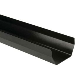 Product image for Brett Martin BR052B 114mm x 4m Square Gutter Black