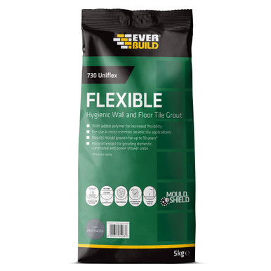 Product image for Everbuild 730 Universal Flexible Grout Anthracite 5kg