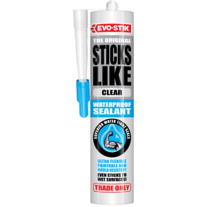 Product image for Evo-Stik Sticks Like Waterproof Clear Sealant - 290ml