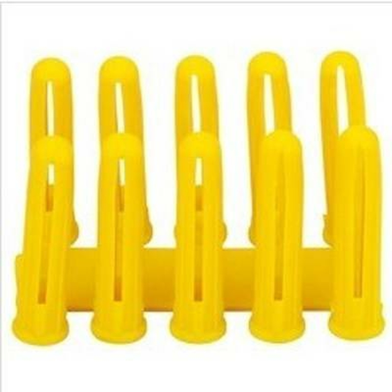 Product image for Wall Plastic Plugs Yellow 5mm (Box of 100)