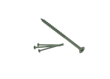 Product image for 4.0mm x 75mm (8g x 3) Decking Screws Pozi Coated (Tub of 200)