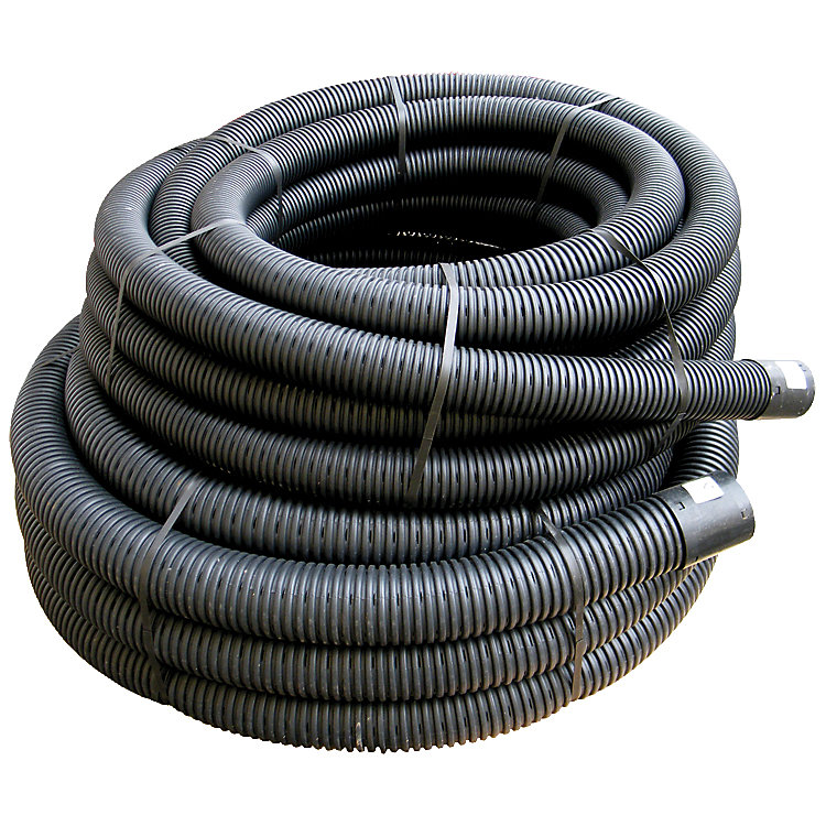 Product image for FloPlast Black Waste pipe, (L)25m (Dia)100mm