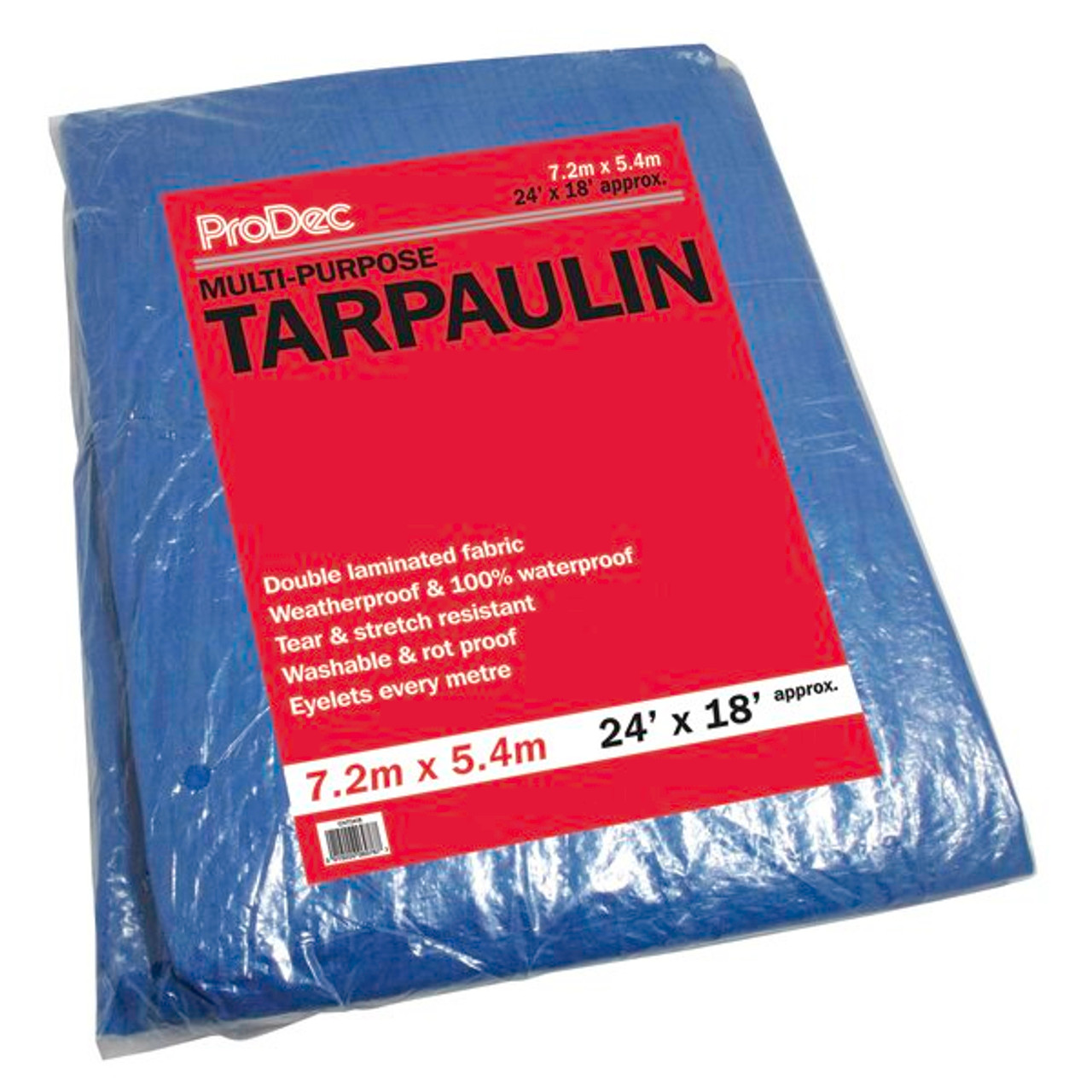 Product image for ProDec Blue Tarpaulin 24ft x 18ft
