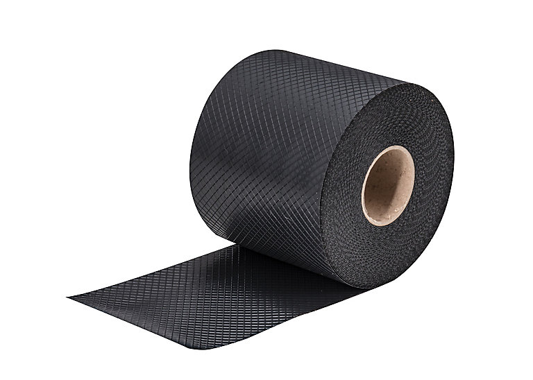 Product image for Capital Valley Plastics Ltd Black 500 Micron Damp proof course, (L)30m (W)150mm