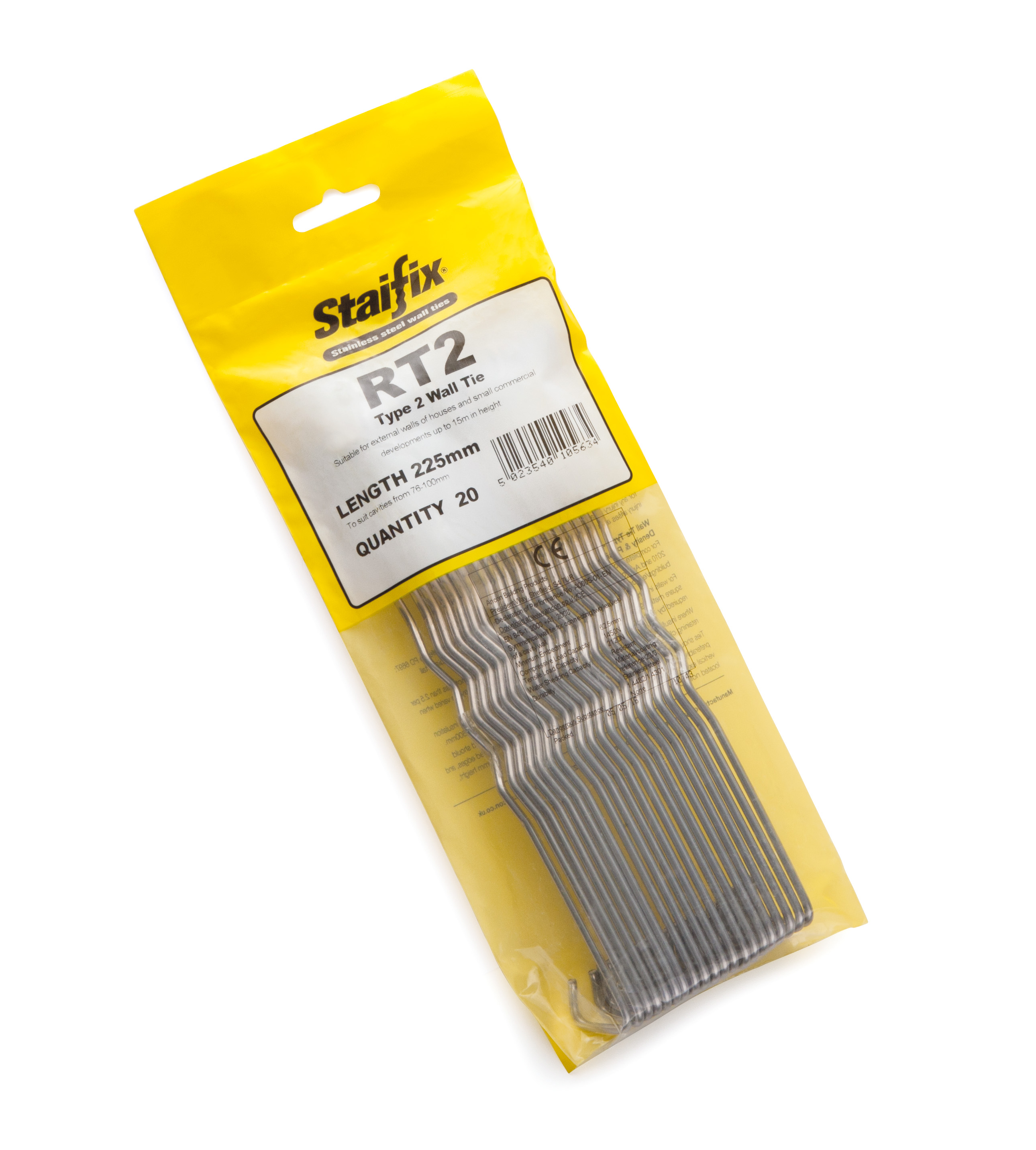 Image of Staifix RT2 Wall Tie 225mm 20pk