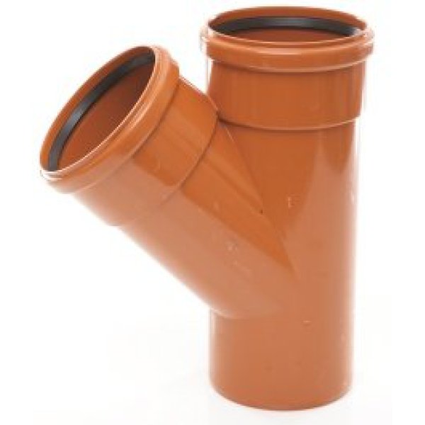 Product image for Underground 87.5° Equal Junction Triple Socket 160mm