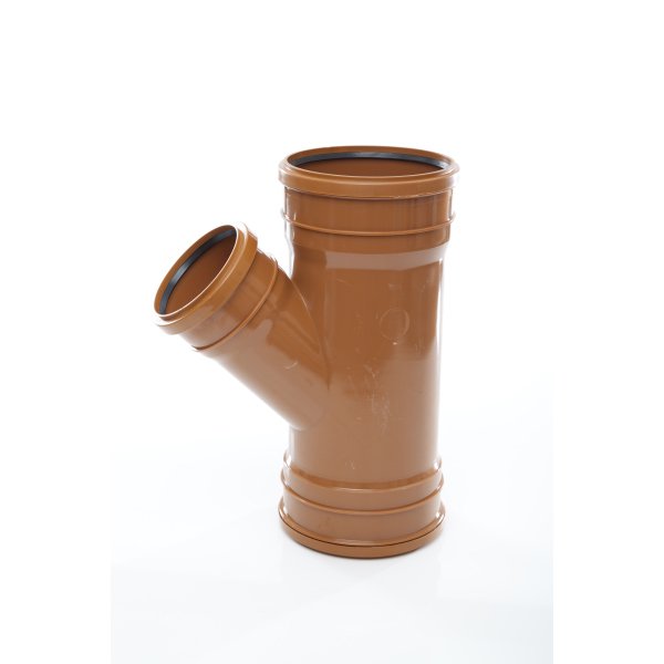 Product image for Underground 45° Reducing Branch Triple Socket 160x160x110mm