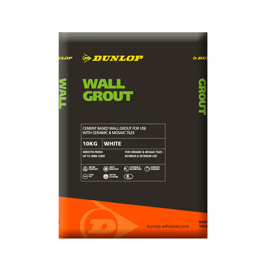 Product image for Dunlop Wall Tile Grout White 10kg